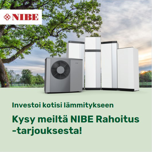NIBE Rahoituskampanja somepostaus jälleenmyyjien käyttöön