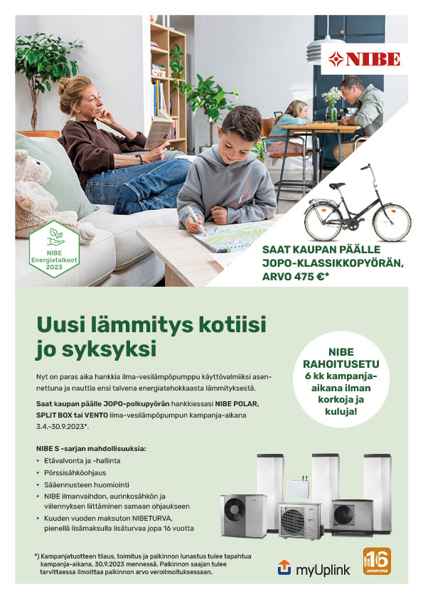 NIBE energiatalkoot 2023 esite kuluttajille
